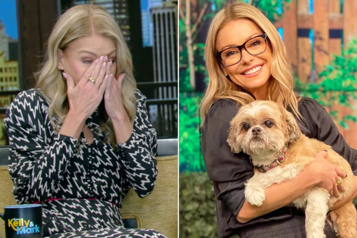 Kelly Ripa breaks down on Live after Mark Consuelos reveals death of